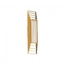  BWS62424-AB - Terrace 24in 120-277V LED Wall Sconce in Aged Brass with Radiance Crystal Dust